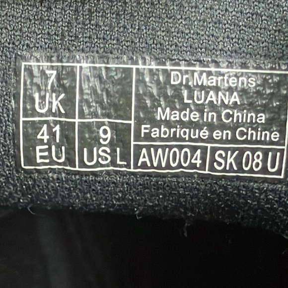 Dr. Martens Luana Comfortable Leather Lace Up Work‎ Boot Women’s size US 9 L - Picture 5 of 9